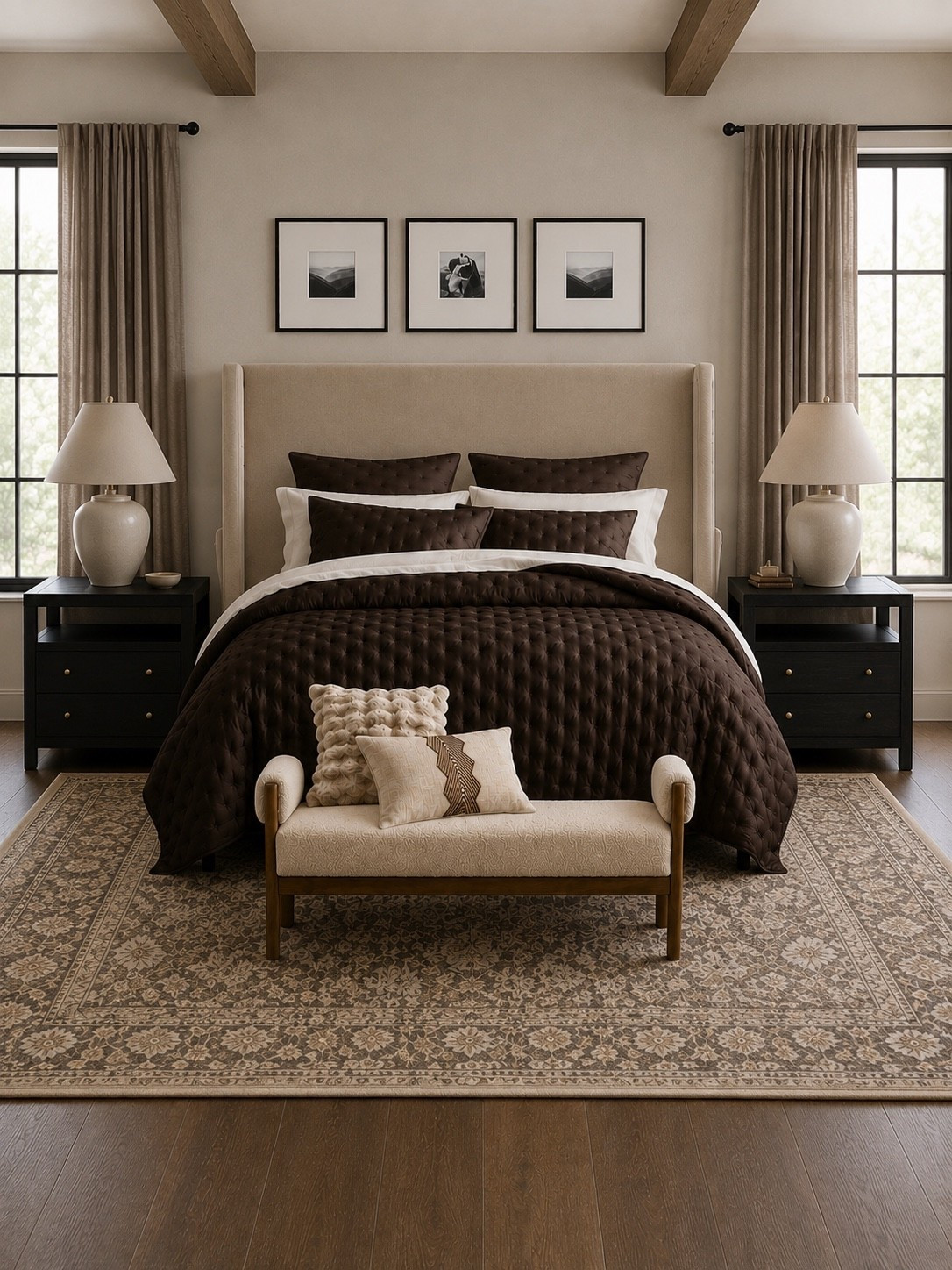 CURATED BEDROOM COLLECTION

Follow @farmtotablecreations on Instagram for more home finds and styling inspiration.

A warm, layered bedroom starts with timeless foundation pieces that feel both elevated and inviting. From the richly textured bedding and upholstered bench to the neutral drapery, classic artwork, and vintage-inspired rug, every piece was chosen to create a cozy retreat that never goes out of style.

#ltkhome #bedroomdecor #neutralhome #homedecorfinds #interiordesign

#LTKHome #LTKSaleAlert