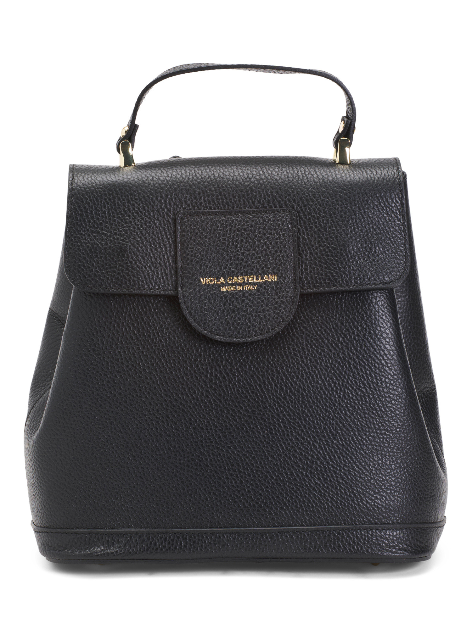 Made In Italy Leather Flap Over Backpack | TJ Maxx