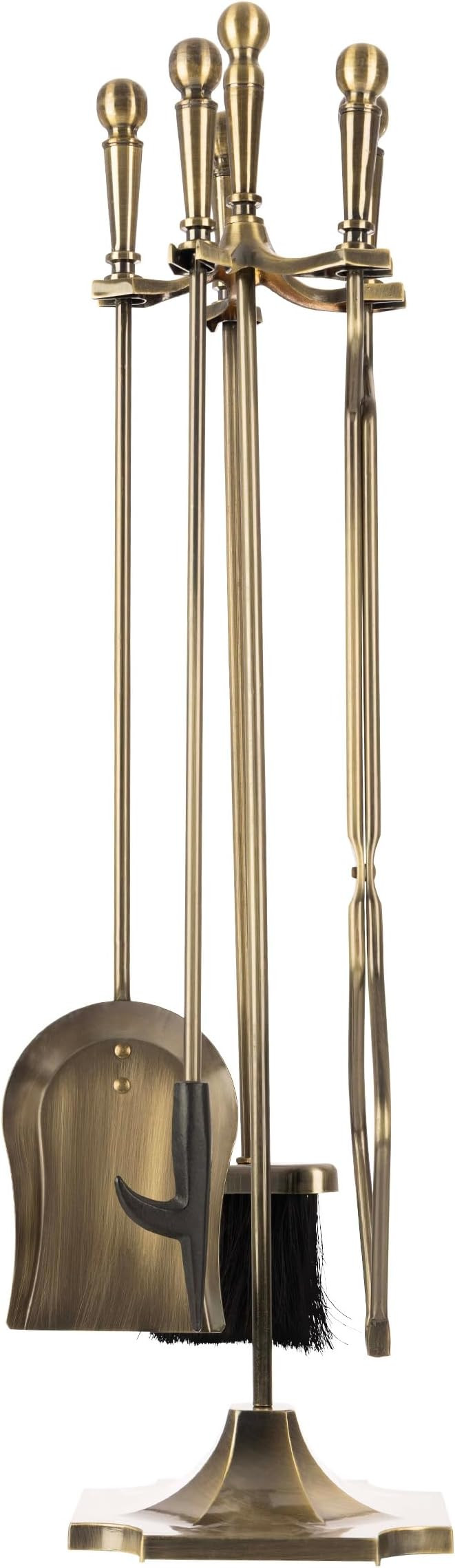 Lavish Home 5 Piece Fireplace Tools Set Indoor Outdoor - Fireplace Accessories Set with Poker,Ton... | Amazon (US)