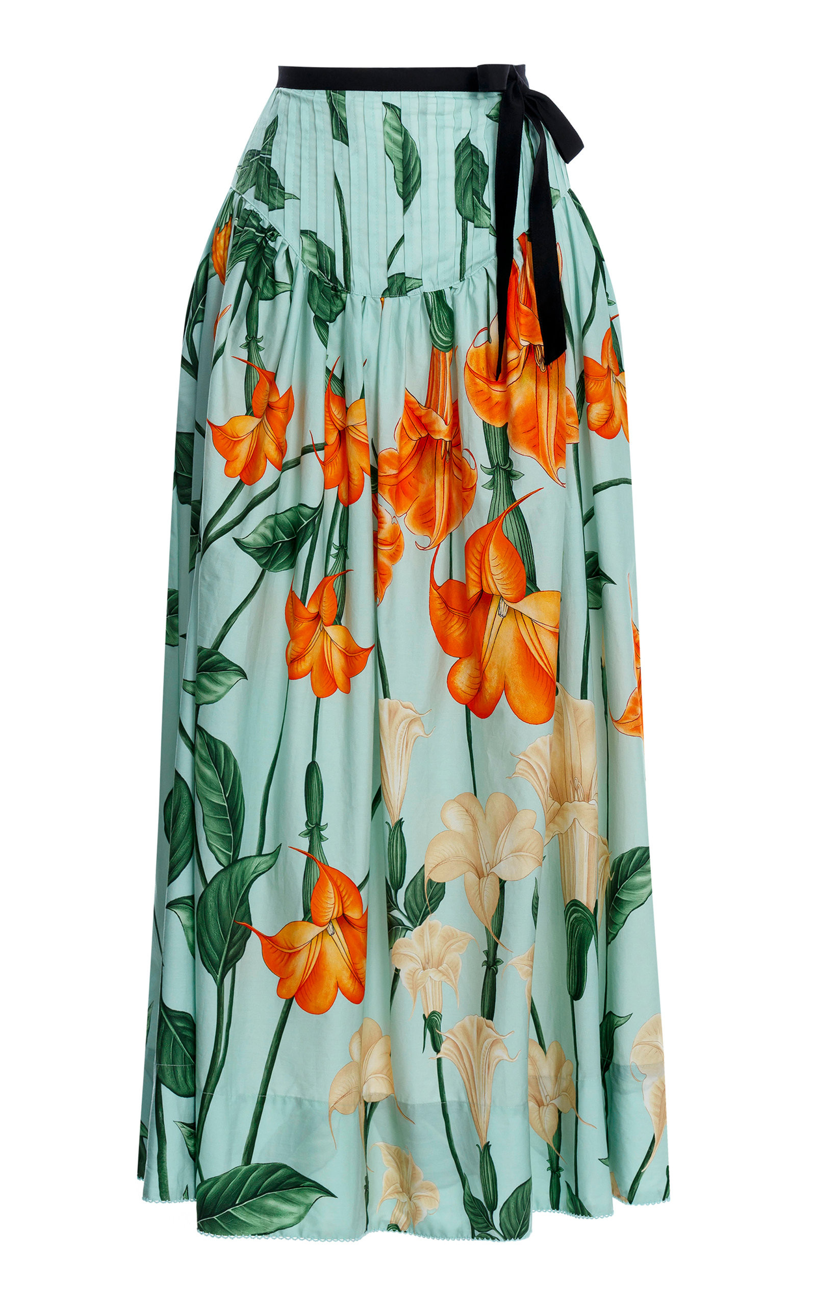 Alcachofa Sabanero Dorado Cotton Maxi Skirt | Moda Operandi (Global)