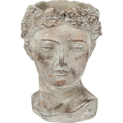 WHOLE HOUSEWARES 5.51" x 6.29" Women Head Planter for Plants Set | Target