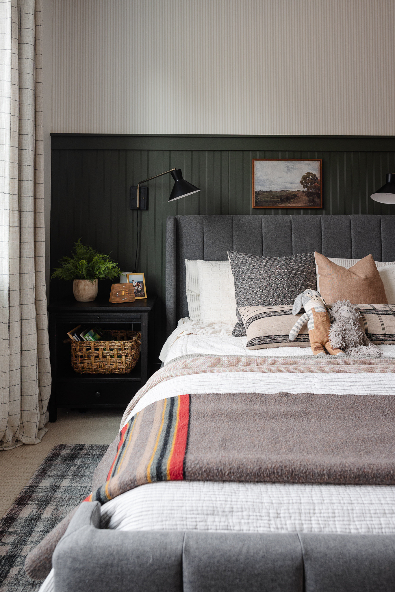 Moody and masculine little boys bedroom🤍

Boys bedroom, kids bedroom, kids room, boys room ideas, striped wallpaper, boys bedding, kids bed

#LTKKids #LTKHome