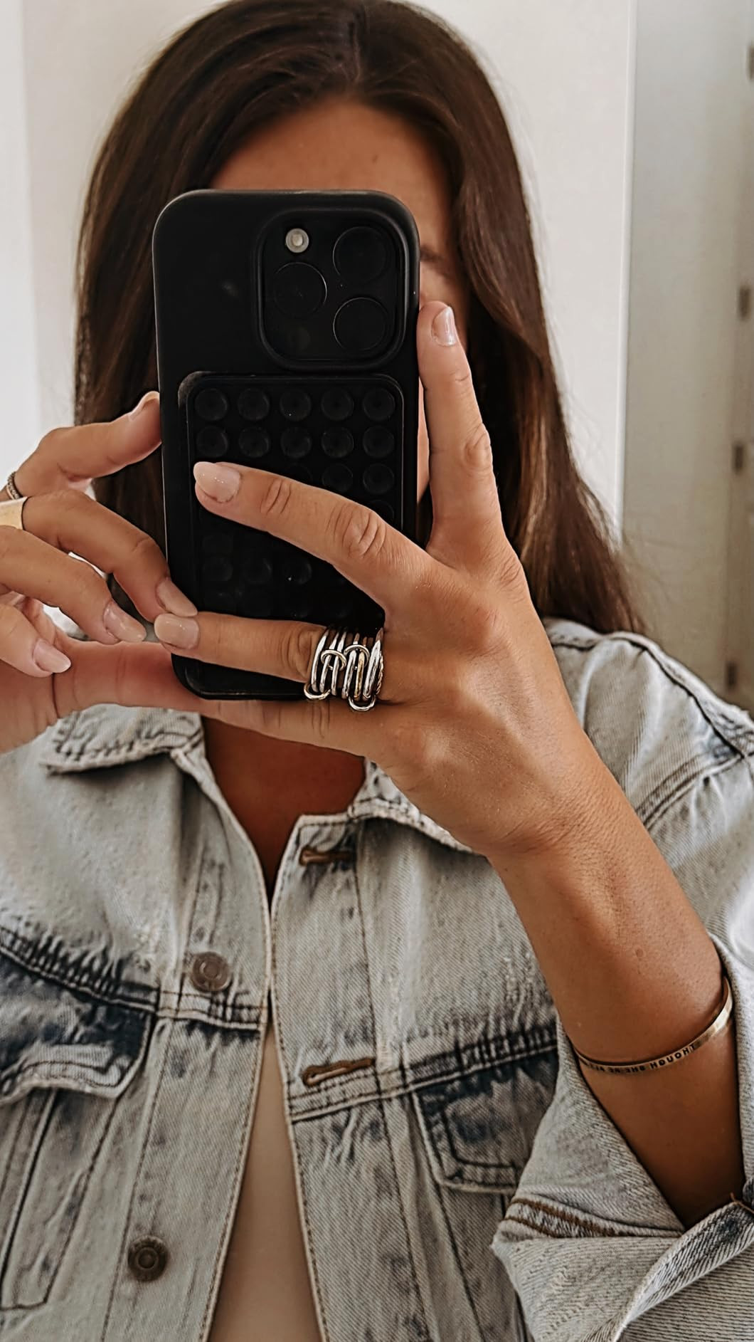 Gold Stackable Rings for Women Non Tarnish, 18k Gold Plated Cubic Zirconia Rings, Silver Gold Mul... | Amazon (US)