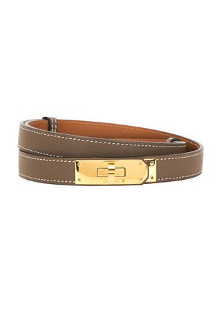 Hermes Epsom Kelly Belt in Taupe | FWRD 