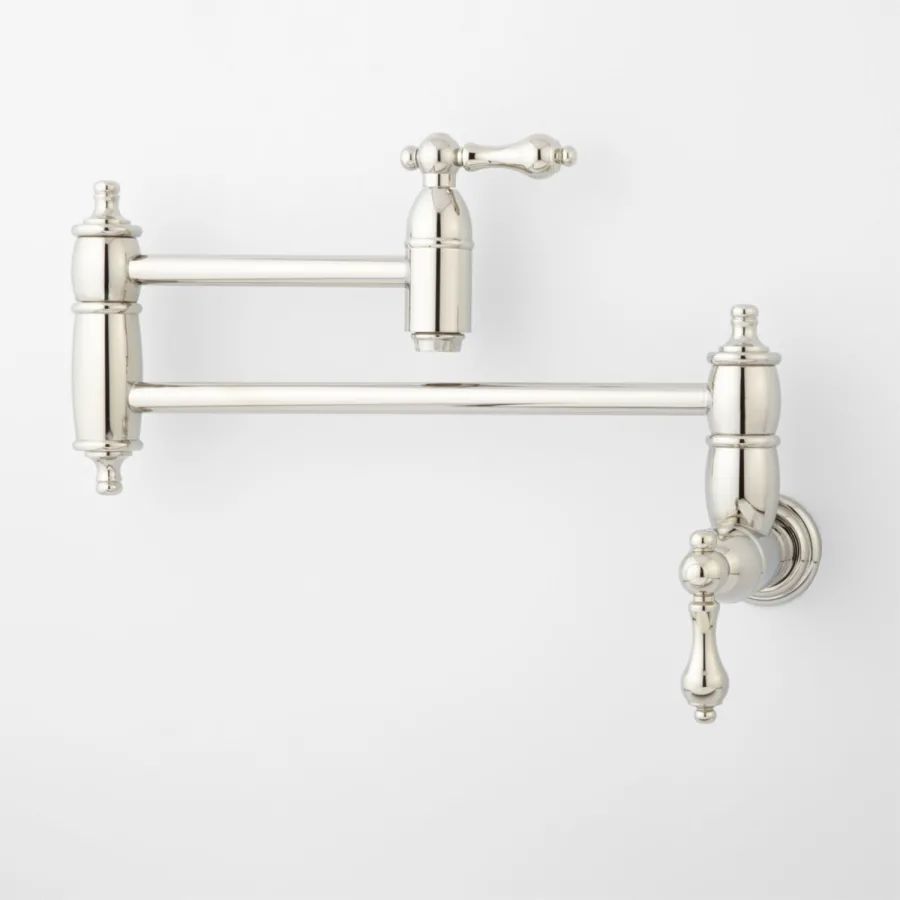 Augusta 1.8 GPM Double Handle Wall Mounted Pot Filler | Build.com, Inc.