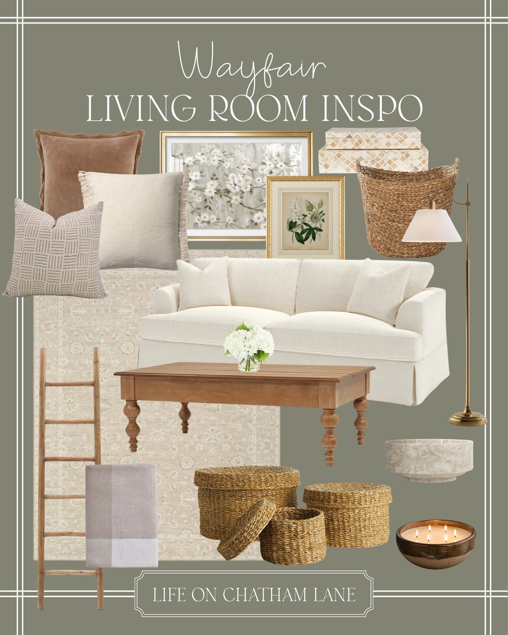 Neutral living room moodboard from Wayfair 😍 @Wayfair 

#LTKHome