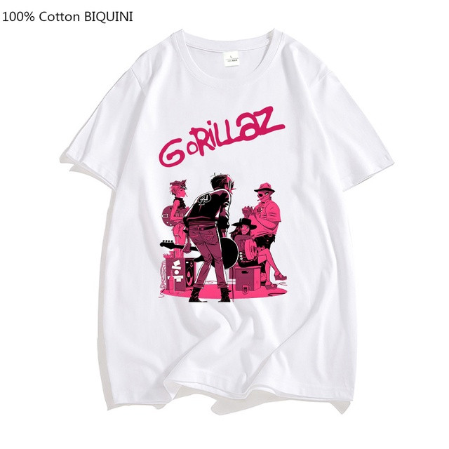Camiseta Banda Rock Gorillaz Moda Retro | Shopee (BR)