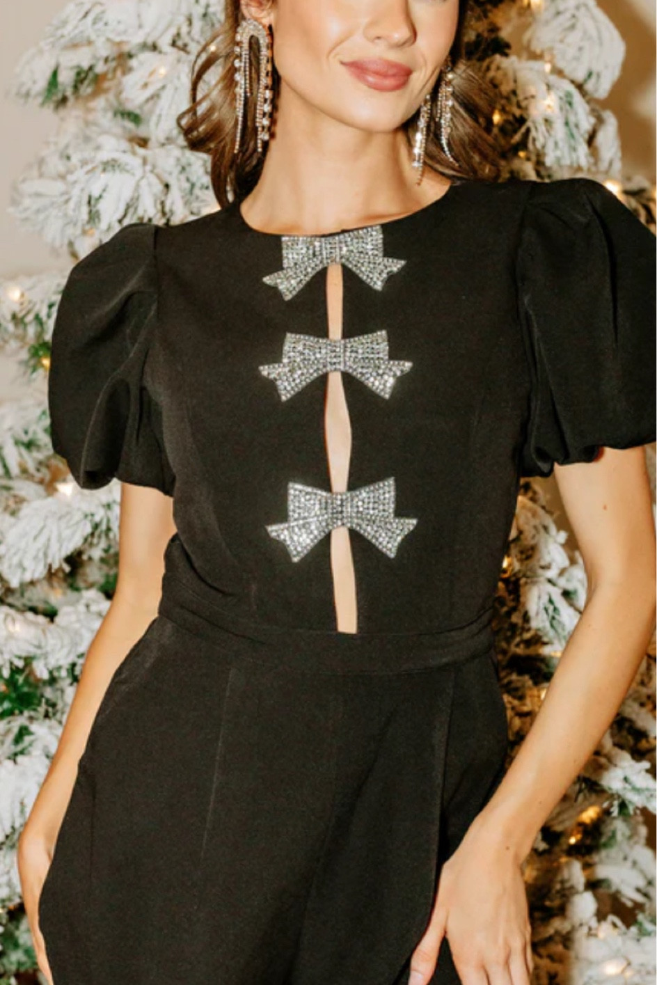 All things #bow in this #glitzybella #romper 

#LTKHoliday #LTKBeauty #LTKStyleTip