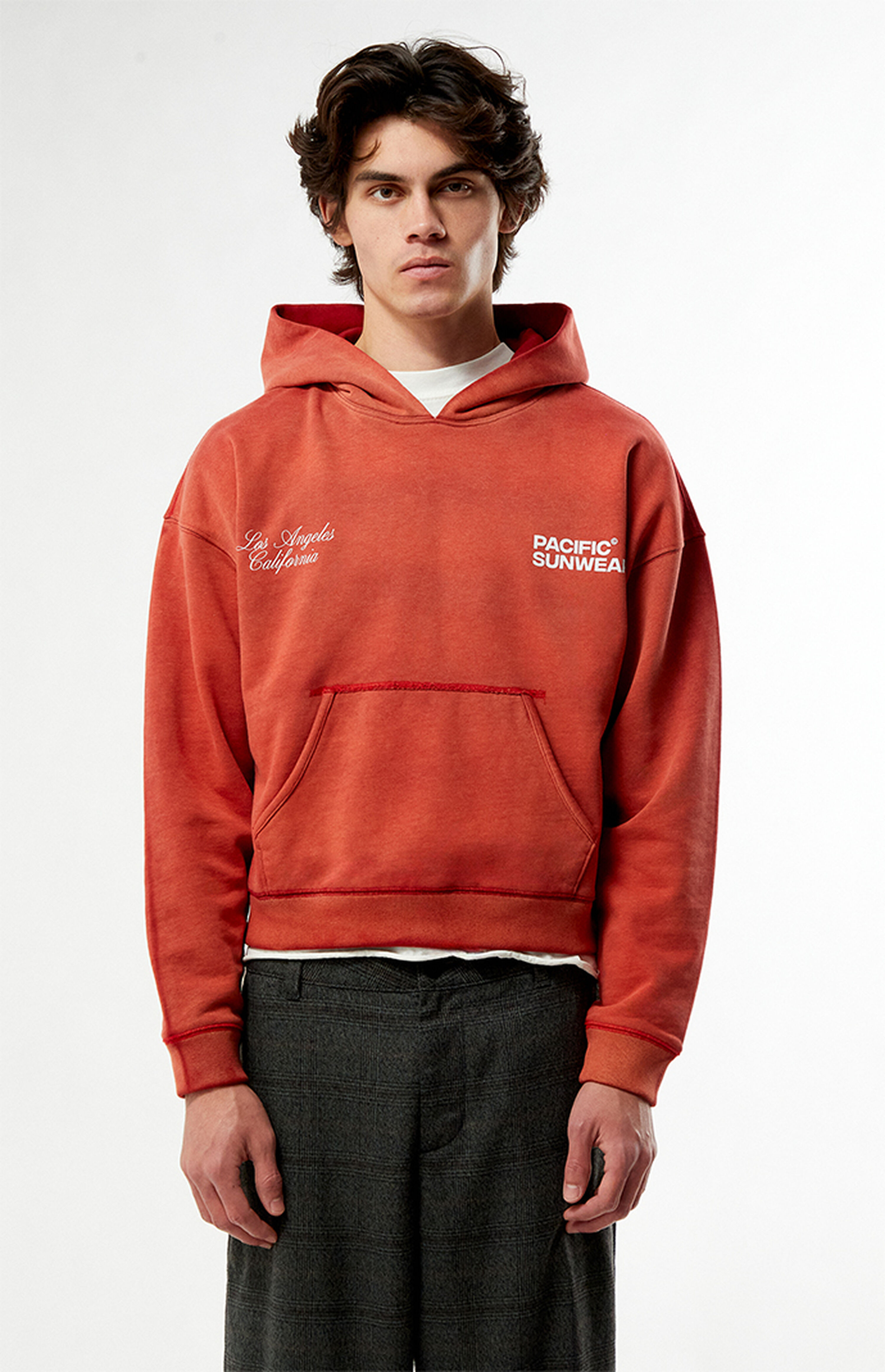 Pacsun Red Terrain Heavyweight Hoodie | PacSun
