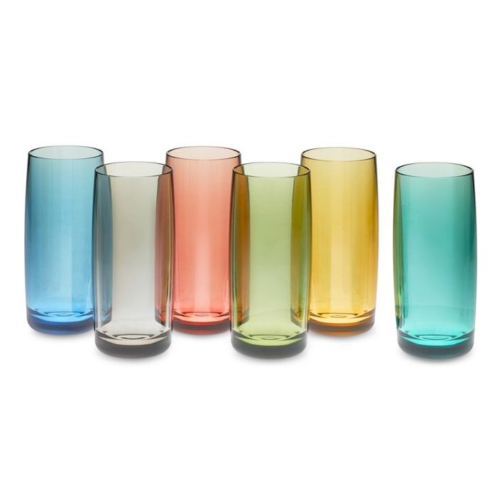 DuraClear® Tritan Outdoor Highball Glasses, Multicolored, Set of 6 | Williams-Sonoma