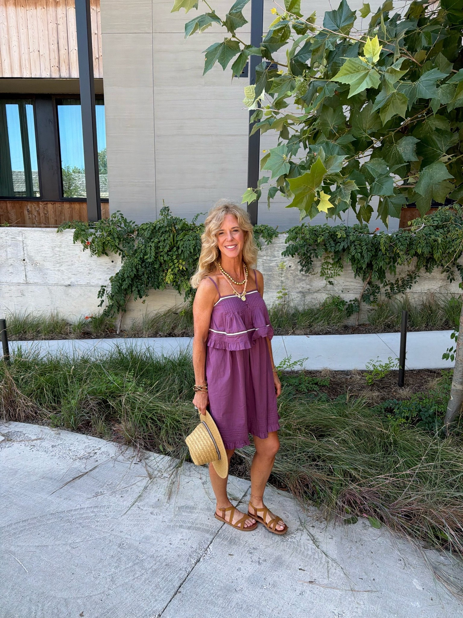 This little purple dress is a Walmart find and such an easy throw-on-and-go summer dress. 💜 Lightweight, comfortable, and so cute dressed up with jewelry or kept casual with sandals. Wore it for our Fredericksburg weekend and it was perfect!

#WalmartFashion #WalmartFinds #SummerDress #AffordableFashion #SummerStyle