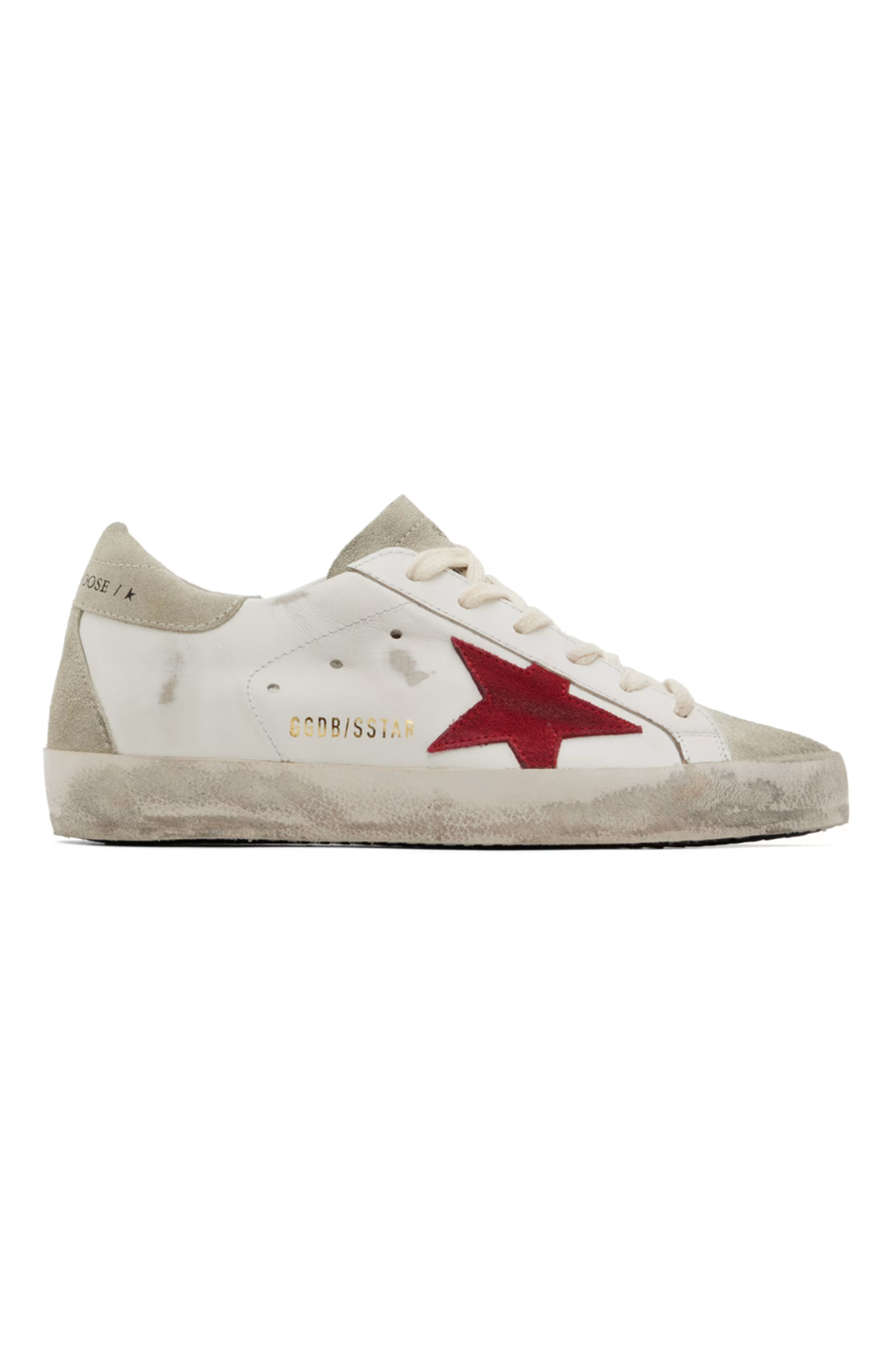 Golden Goose - White & Gray Super-Star Sneakers | SSENSE