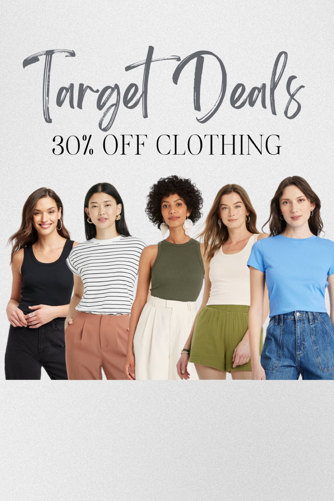 Target Memorial Day Sale// 30% off clothing 

closet staples of basic tees & tanks 

#LTKFindsUnder50 #LTKMidsize #LTKSaleAlert