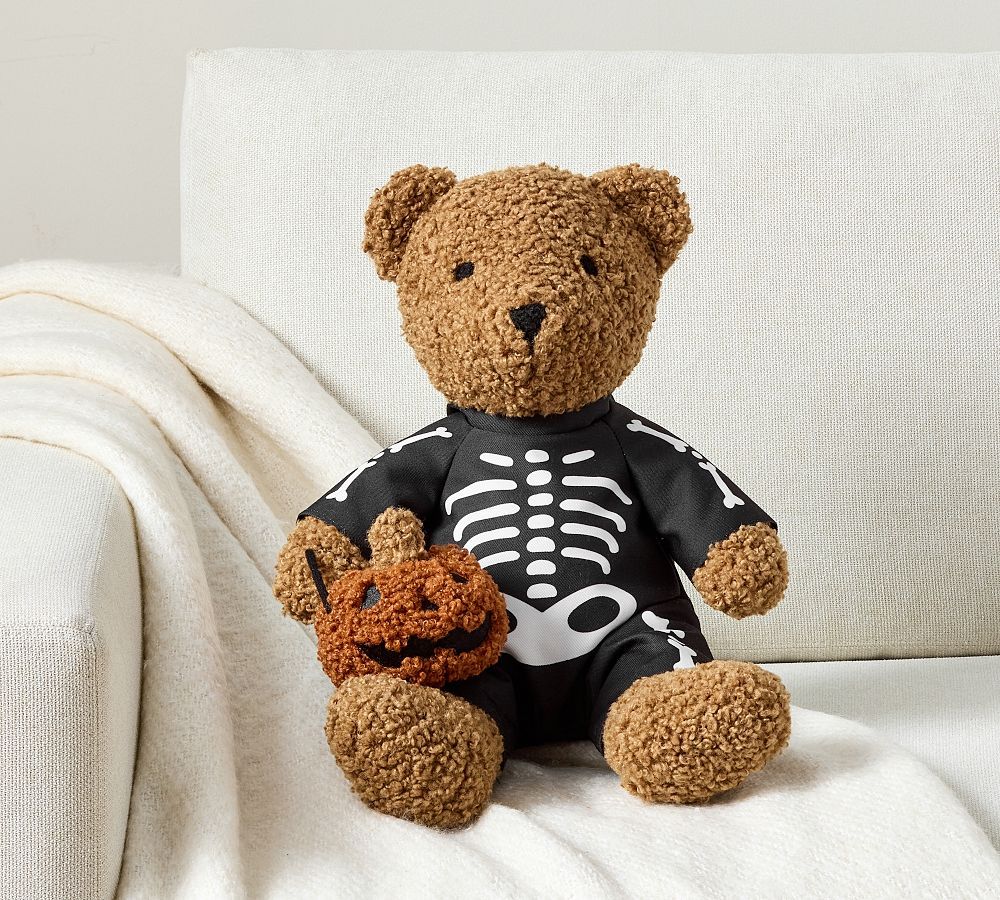 Theo the Teddy Trick-or-Treating Pillow | Pottery Barn (US)