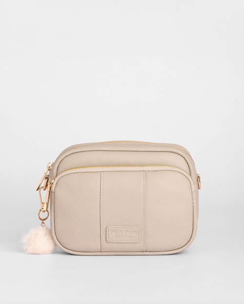 Pom Pom London Original Crossbody Bag in Stone at Nordstrom, Size Small | Nordstrom