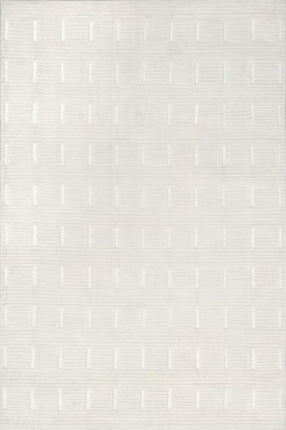 Ivory Waverly Broken Stripe 8' x 10' Area Rug | Rugs USA