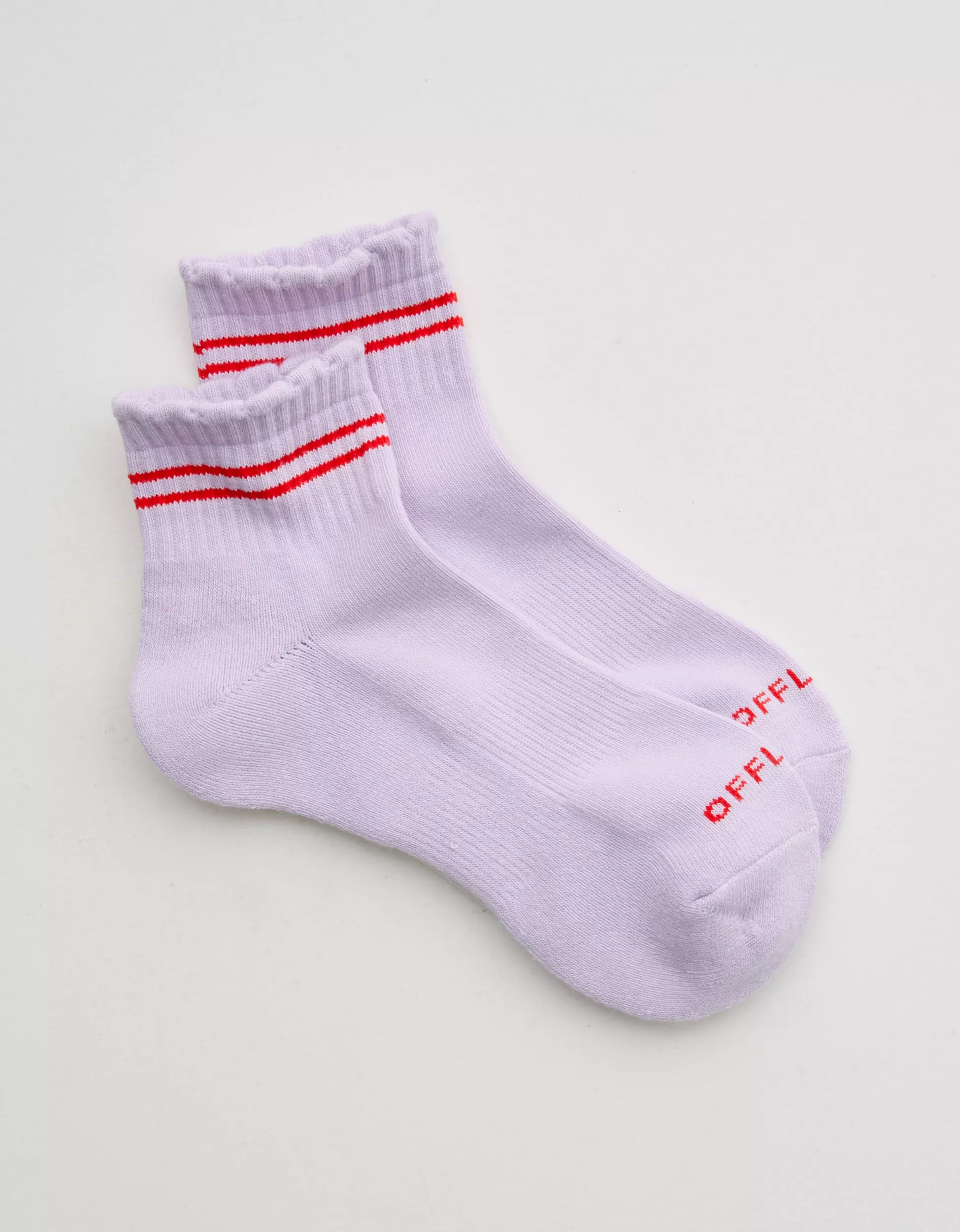 OFFLINE By Aerie Scalloped Short Crew Socks | Aerie