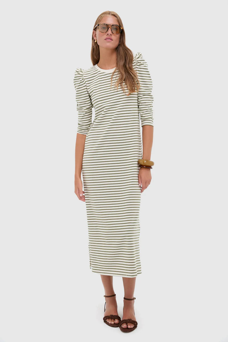 Olive Stripe Vesty Maxi Dress | Tuckernuck (US)