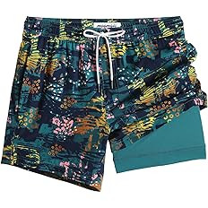 maamgic Mens 5 Inch Stretch Swimming Shorts Compression Liner Swim Trunks Swimwear Bathing Suits ... | Amazon (US)