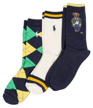 Polo Ralph Lauren Little/Big Boys 2T-11 American In Paris Bear Paris Sock 3-Pack | Dillard's | Dillard's
