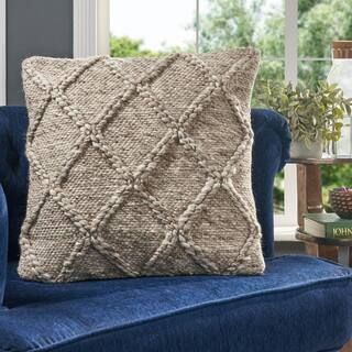 Modern Threads Manova Modern Threads 18 in. x 18 in. DecorativePillow-5DECPLWE-D31-ST - The Home ... | The Home Depot