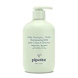 Pipette Baby Shampoo and Body Wash - Fragrance Free, Tear-Free Bath Time, Hypoallergenic, Moistur... | Amazon (US)