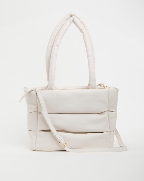 Ecru Soft Volume Padded Tote Bag | JD Williams (UK)
