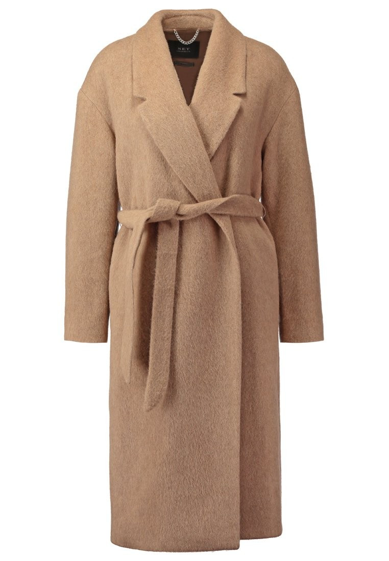 SET Wollmantel / klassischer Mantel camel | Zalando DE