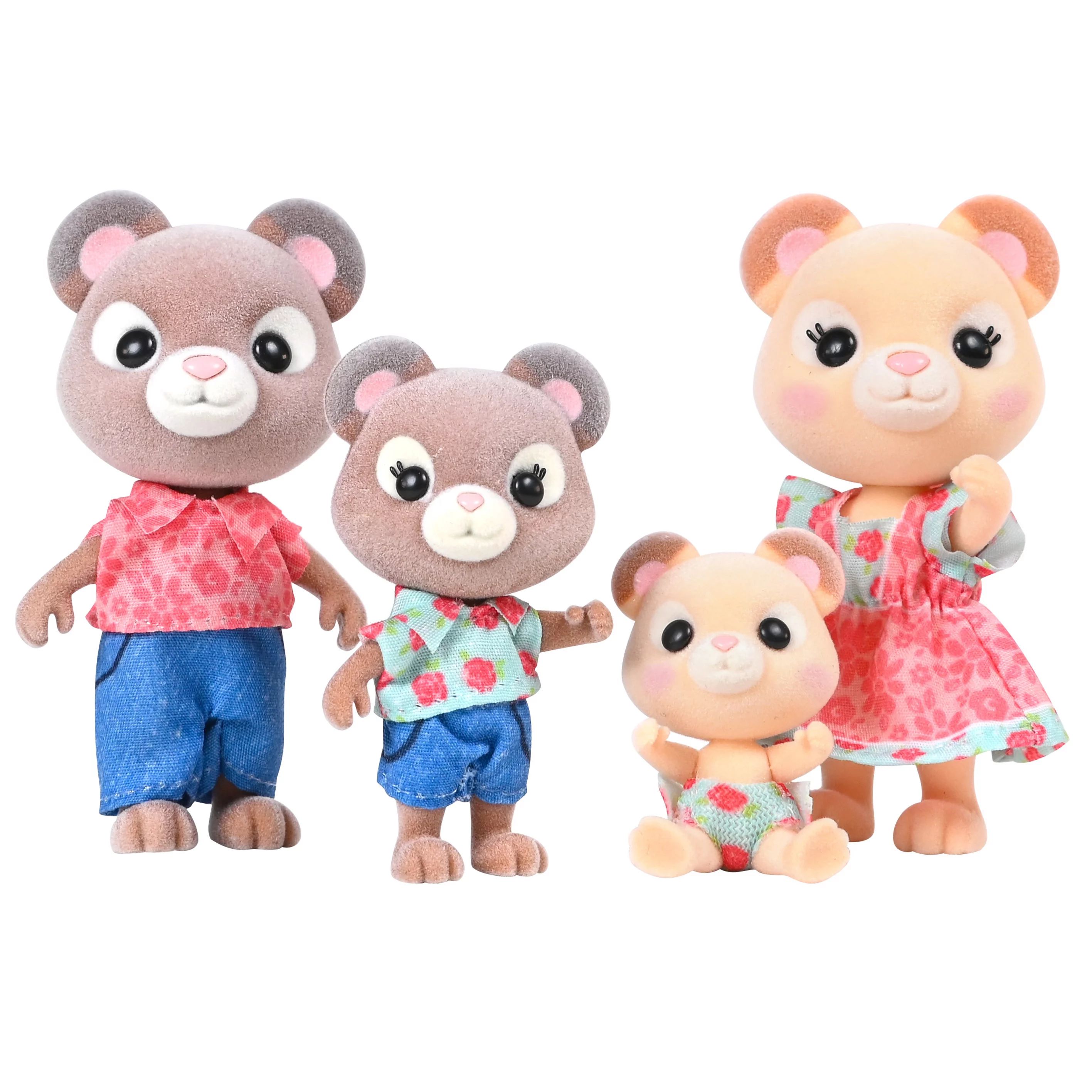 Honey Bee Acres Cuddlesworths Bear Family, 4 Miniature Doll Figures, Children Ages 3+ - Walmart.c... | Walmart (US)