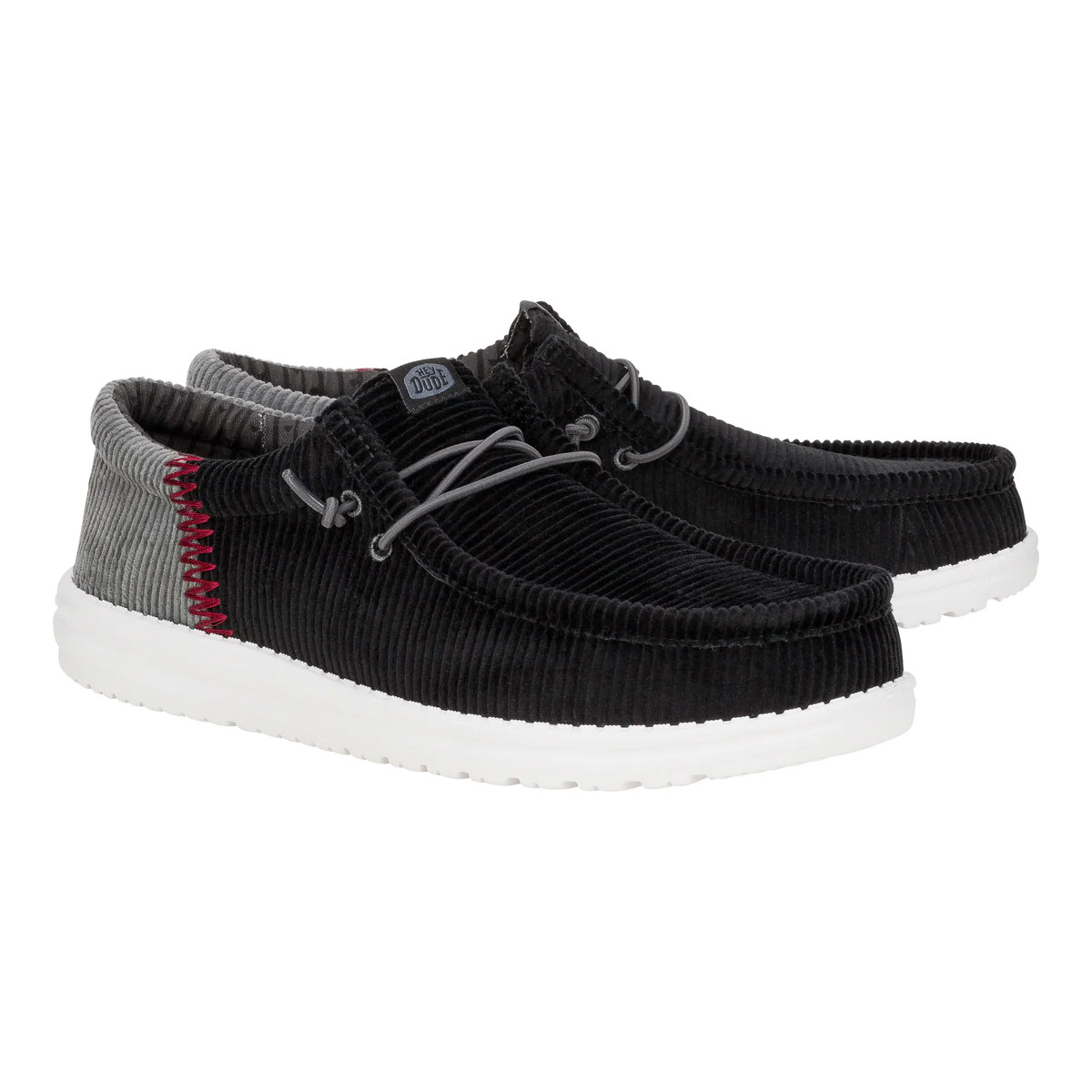 Wally Funk Corduroy - Black | HEYDUDE