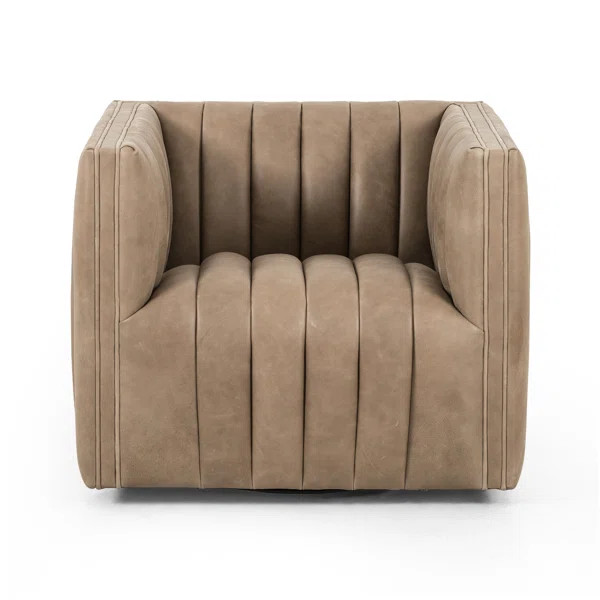 Brandt Upholstered Swivel Club Chair | Wayfair North America