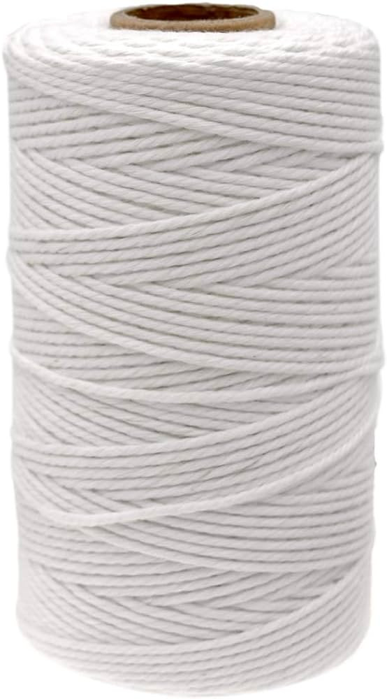 jijAcraft White String 328 Feet, 2mm Cotton Butchers Twine String, Kitchen Cooking Bakers Twine S... | Amazon (US)