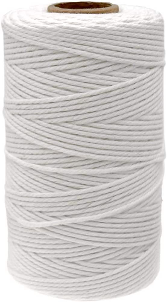 jijAcraft White String 328 Feet, 2mm Cotton Butchers Twine String, Kitchen Cooking Bakers Twine S... | Amazon (US)