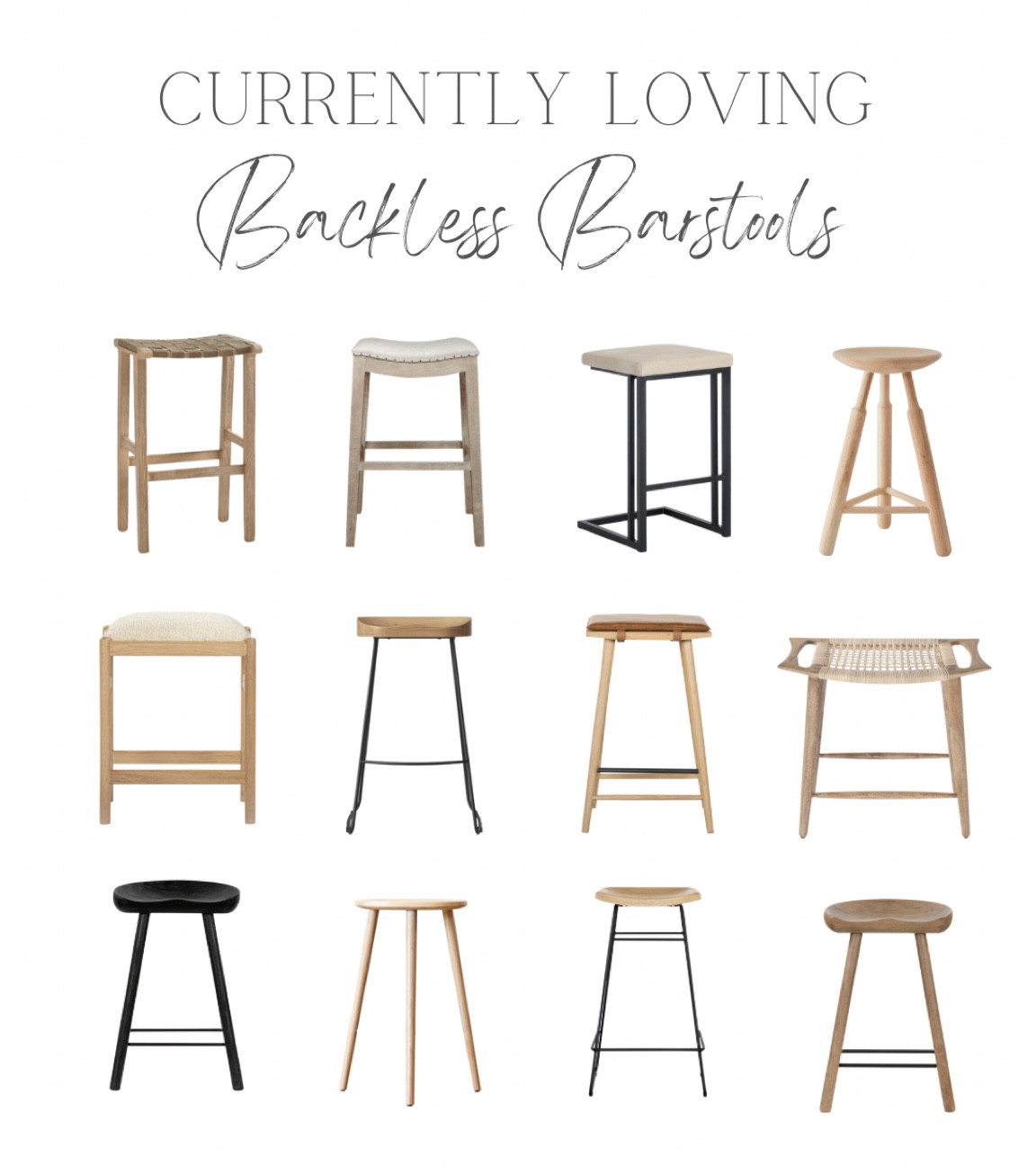 Currently Loving | BACKLESS BARSTOOLS

#Barstools #kitchenbarstools #neutralhome #neutralhomedesign

#LTKhome