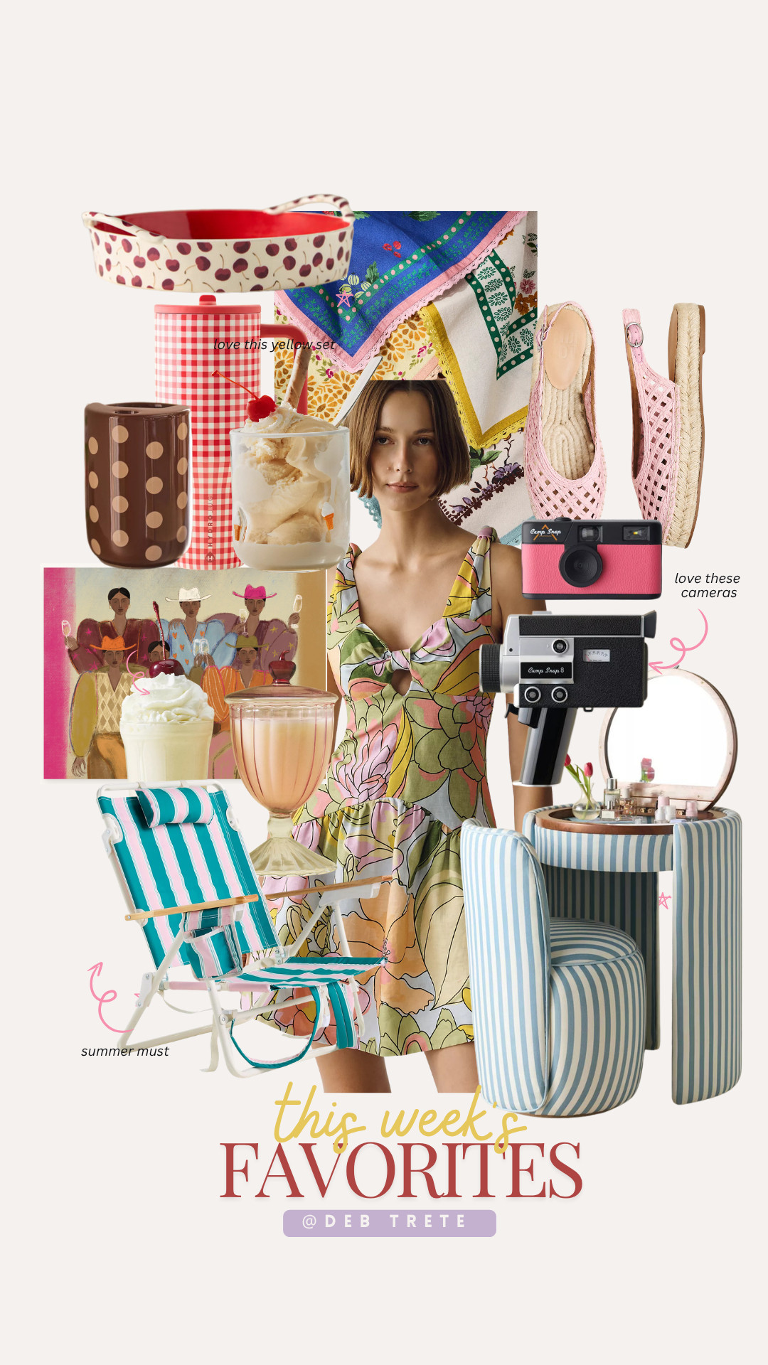 This weeks favorites things. I need that cherry pie dish  

 #LTKdayinmylife #LTKSeasonal #LTKHome