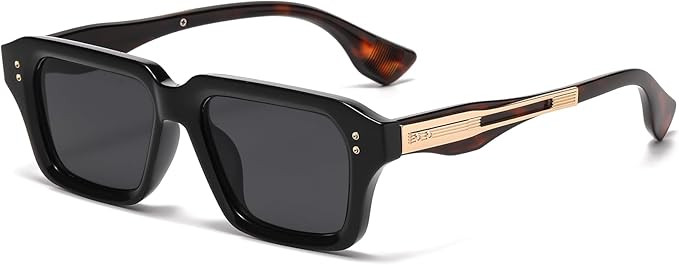 AIEYEZO Rectangle Sunglasses for Men Women Fashion Square Frame Sun Glasses 90’s Retro Designer... | Amazon (US)