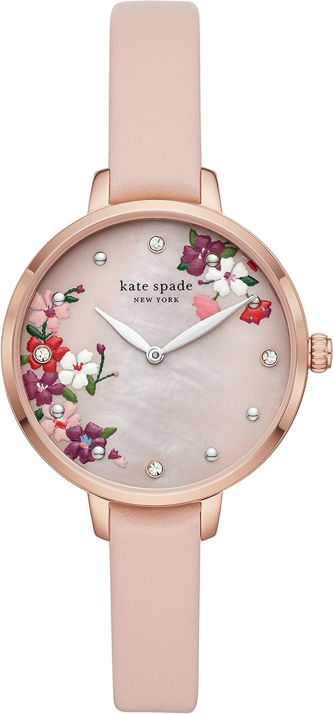 Kate Spade New York Women's Metro Slim Stainless Steel Quartz Watch | Amazon (US)