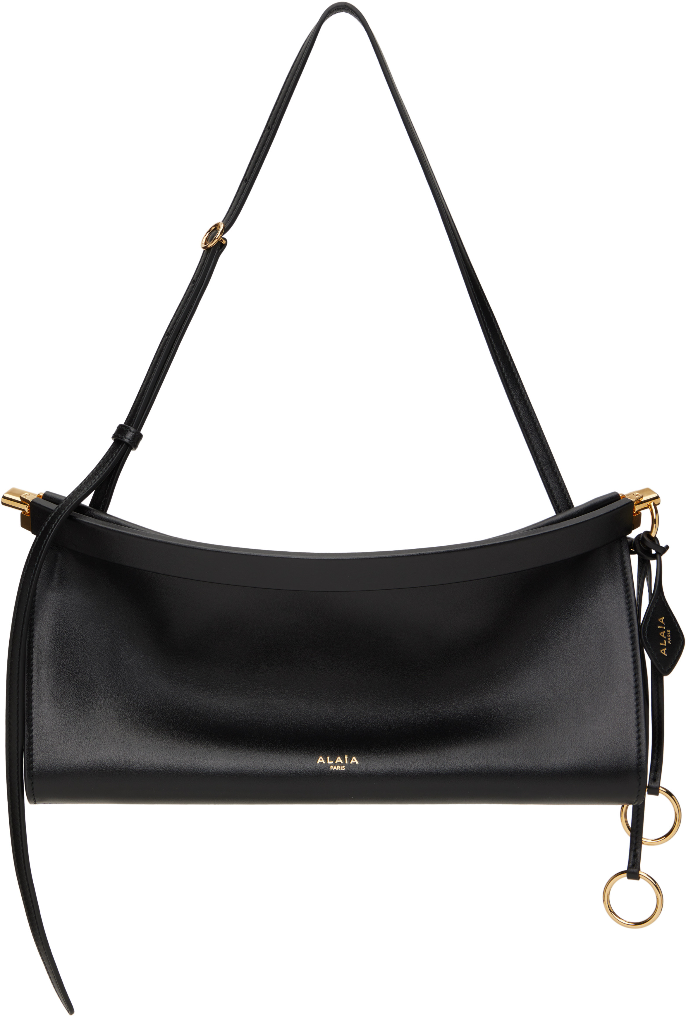 ALAÏA Black 'Le Click' East West Medium Bag | SSENSE