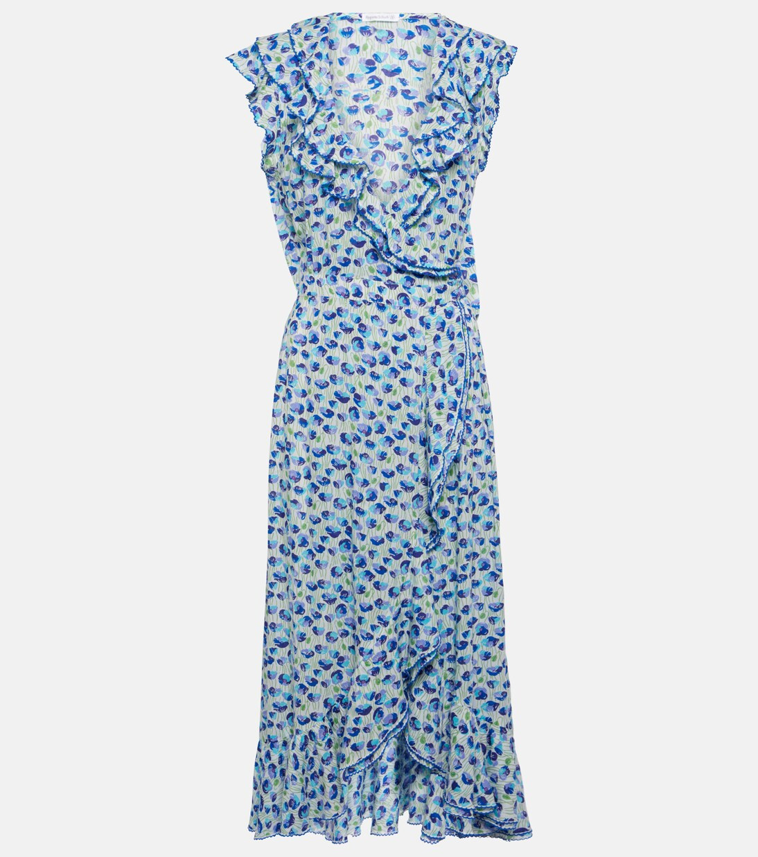 Triny printed ruffled midi dress | Mytheresa (INTL)