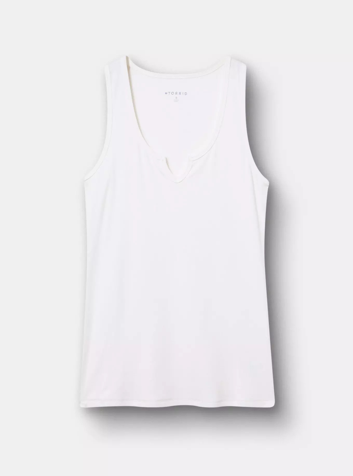 Cotton Modal Rib Notch Scoop Tank | Torrid (US & Canada)