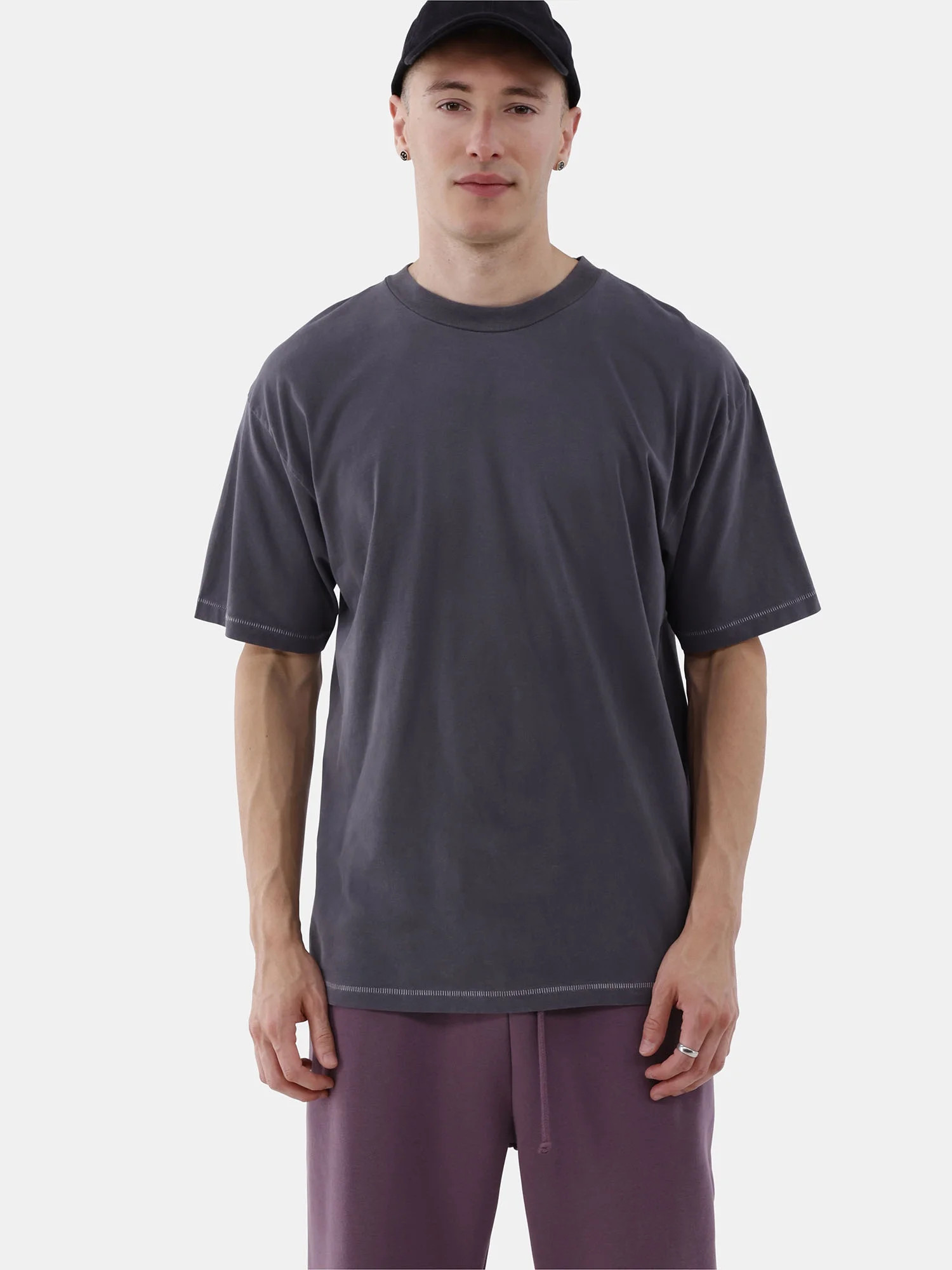 No Boundaries All Gender Cotton Oversize Tee with Short Sleeves, Men's and Big Men's | Walmart (US)