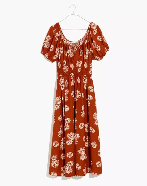 Plus Linen-Blend Sophia Midi Dress | Madewell