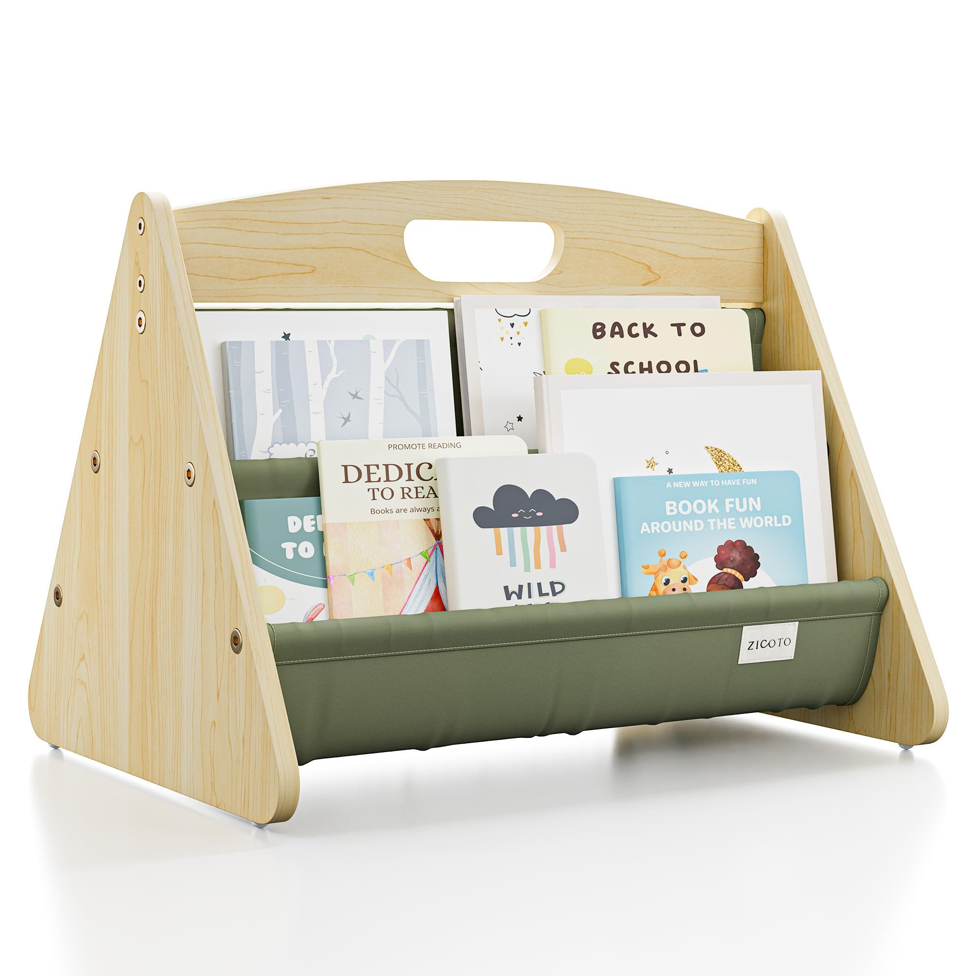 Decorative Bookshelf for Toddlers and Kids - Beautiful Montessori Shelf to Display All Books for ... | Amazon (US)