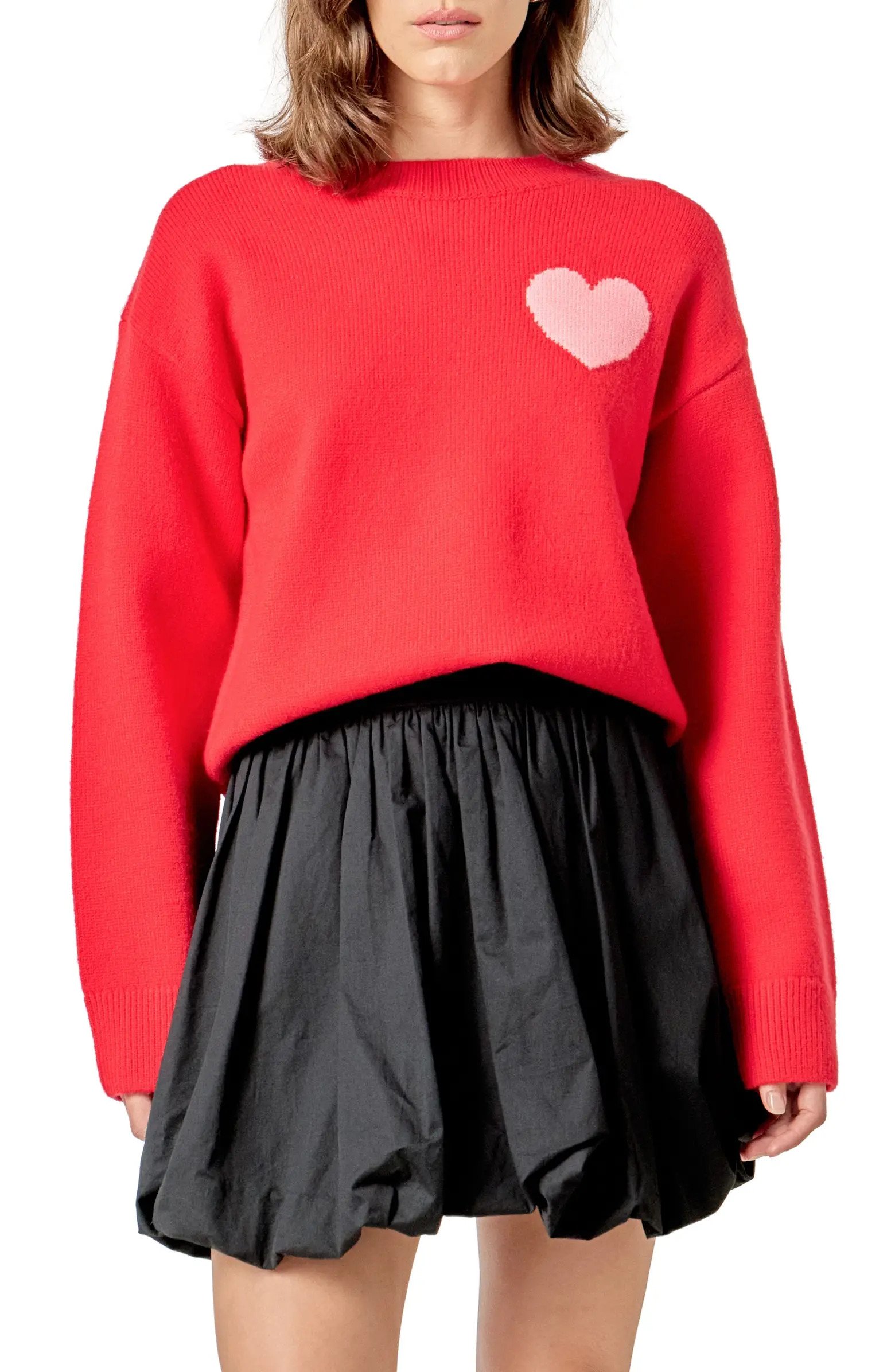 Heart Crewneck Sweater | Nordstrom