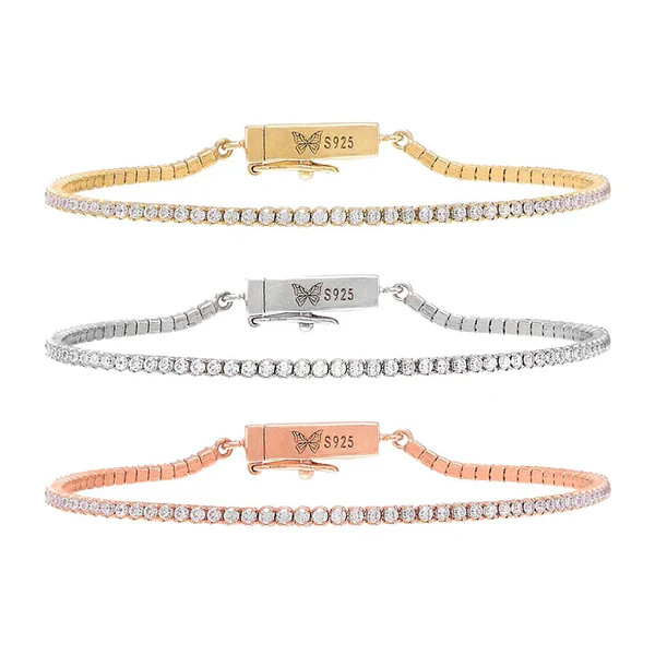 Classic Thin Tennis Bracelet | Adina Eden