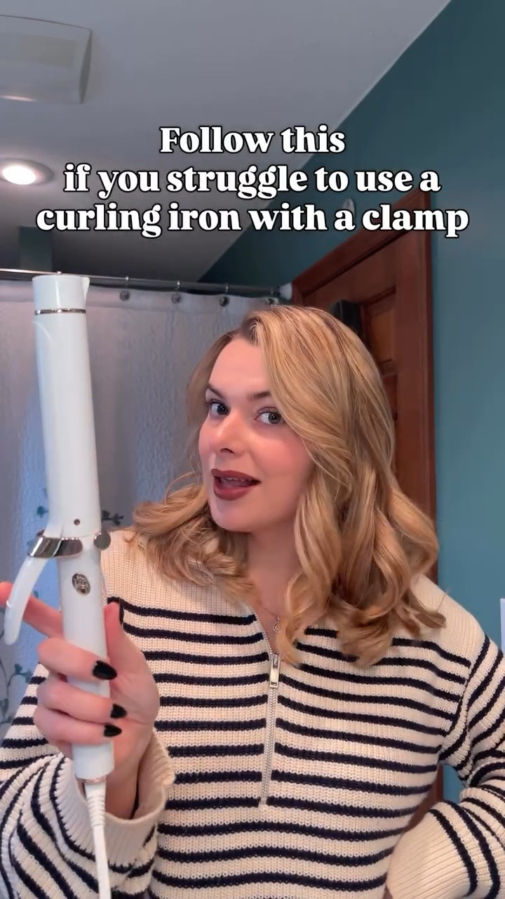 Curling your hair with a clamp curling iron can be tough!! Here’s step by step how I usually do it. Go slow and practice! You’ll get it, I promise 💪
•
•
•
#curlingiron #howtocurlhair #curlhair #hottools