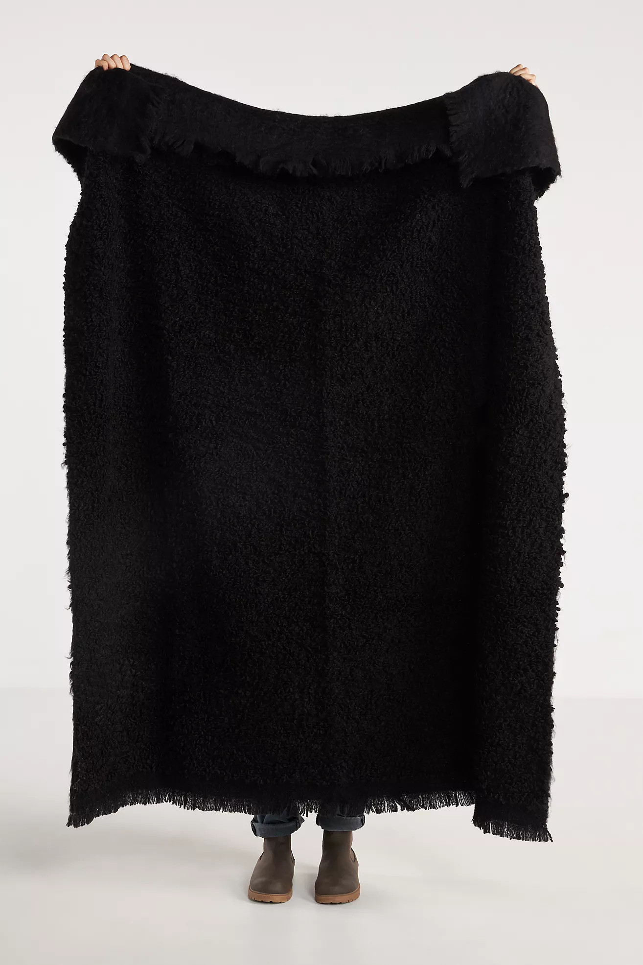 Cloudy Bouclé Throw Blanket | Anthropologie (US)