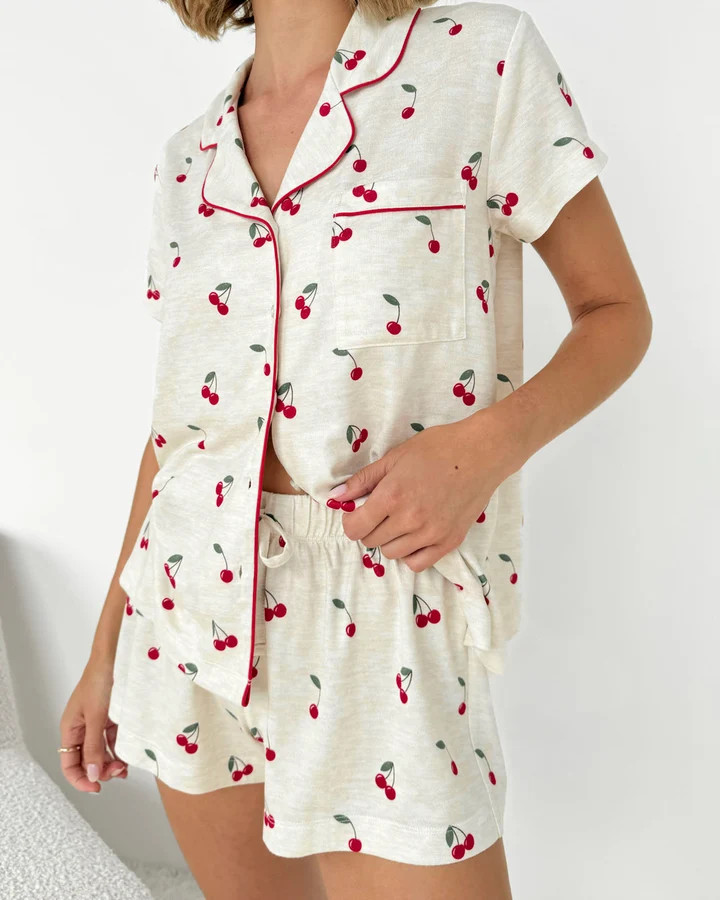 Cherry Toss Flora Pillowsoft Short Set | Splendid