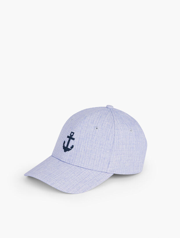 Anchor Needlepoint Baseball Cap | Talbots