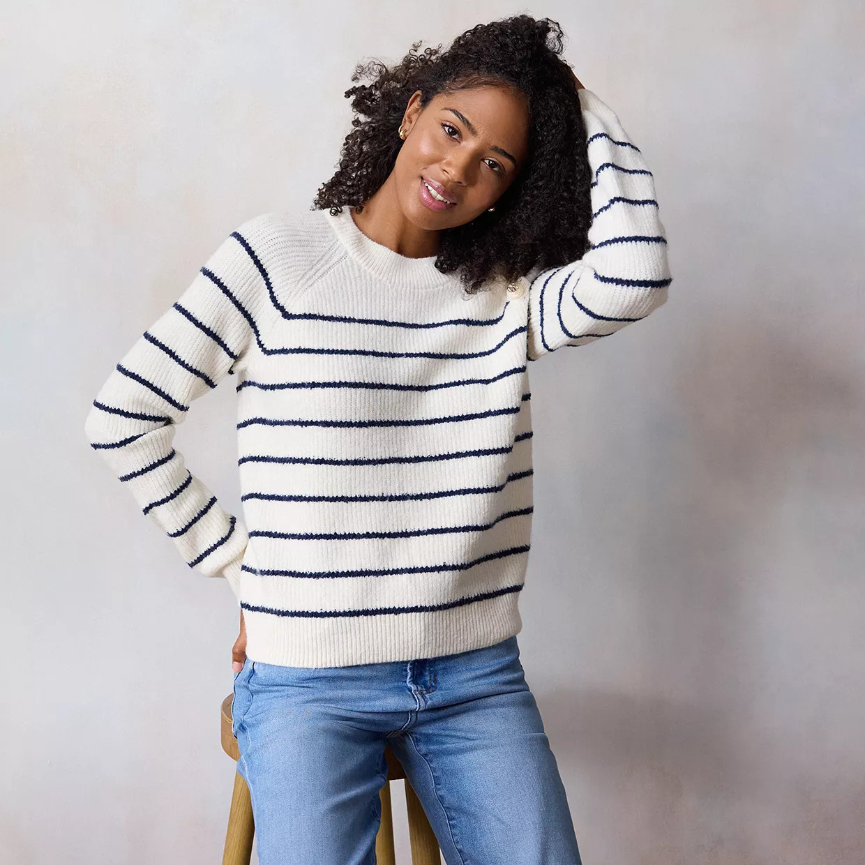 Women's LC Lauren Conrad Button Detail Knit Sweater | Kohl's